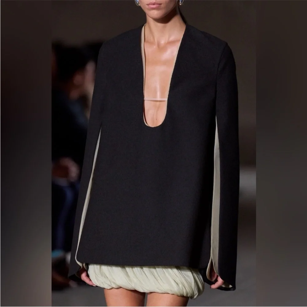 NWT Tory Burch STRETCH COTTON CREPE TUNIC $1,298  Runway 0 $1,298